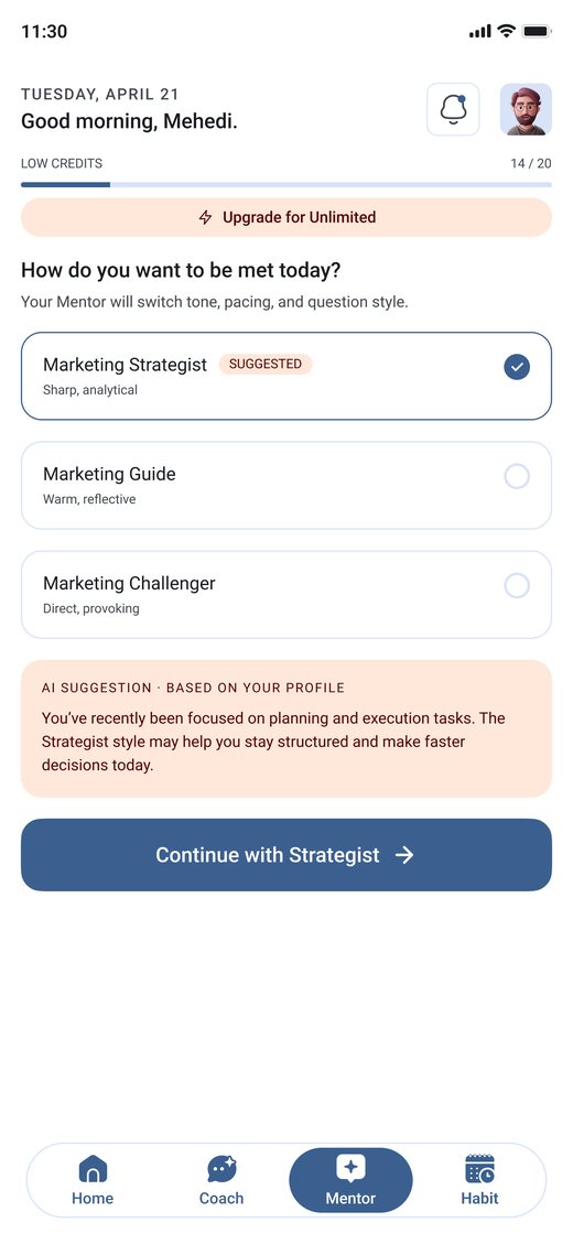 On-demand mentor